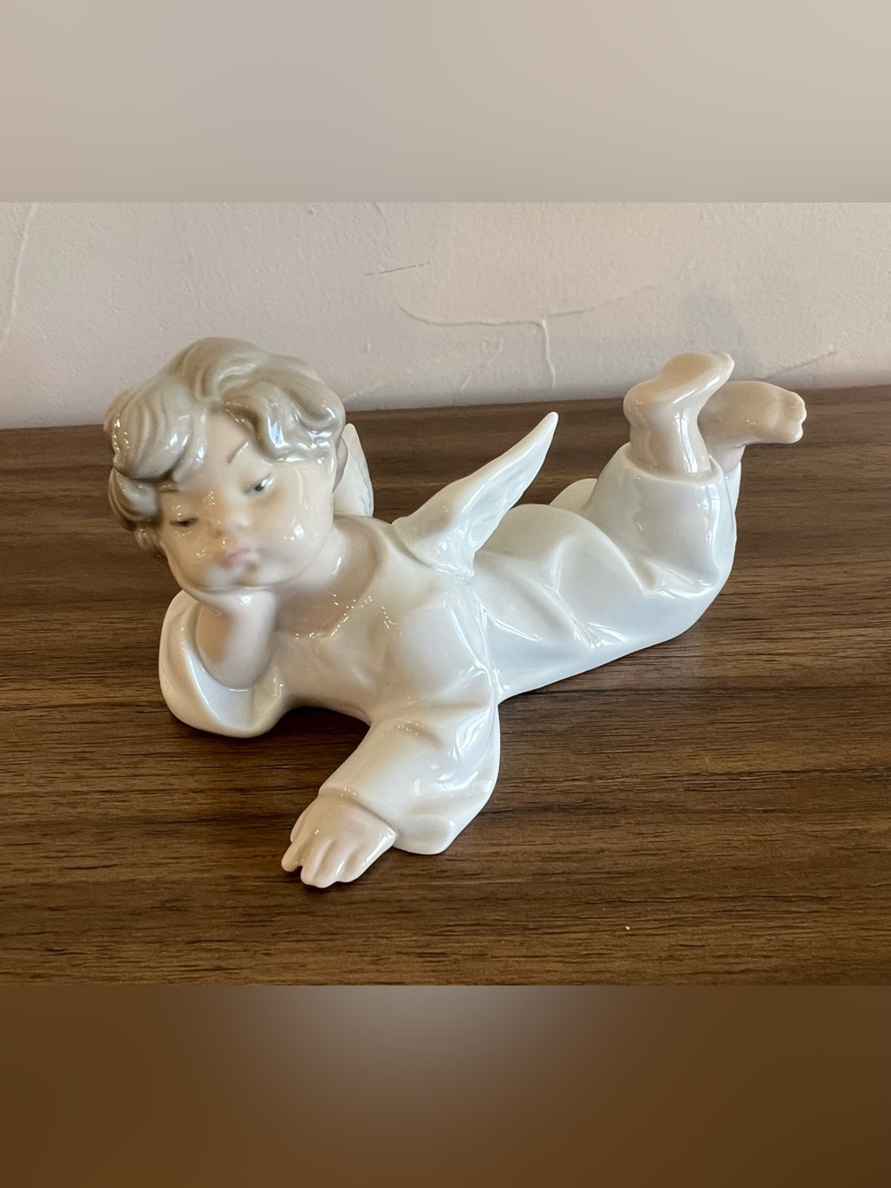 Lladro Vintage Boy Angel Figurine